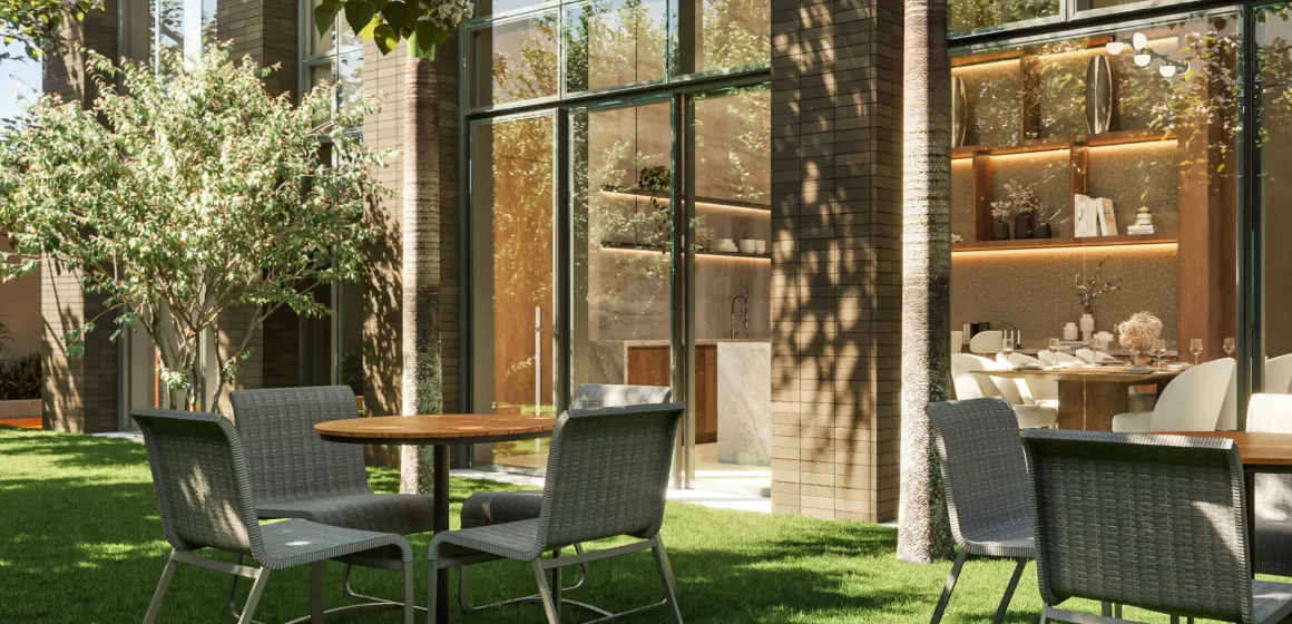 Perspectiva Ilustrada do Jardim Lounge Festas